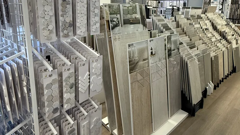 Tile and stone samples in our Baton Rouge remodeling showroom